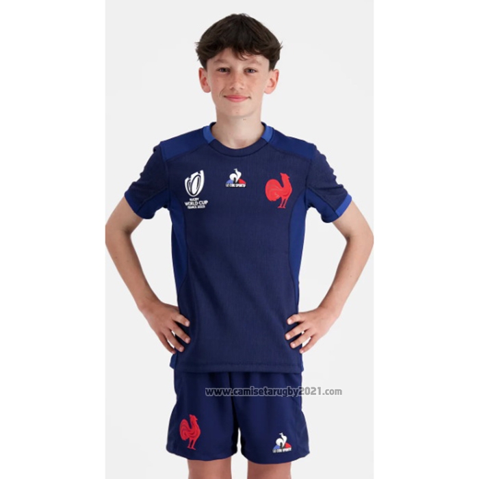 Camiseta Ninos Kit Francia Rugby 2023 World Cup Local